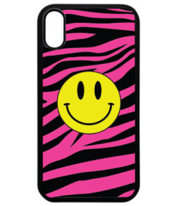 Happy Pink Zebra Black